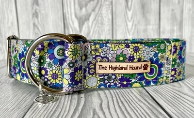 1.5" Verity Handmade Fishtail Martingale Dog Collar Greyhound, Whippet - Image 1 of 4