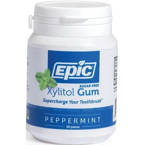 Epic Dental Sugar Free Xylitol Gum - Peppermint 50 Ct - Picture 1 of 2