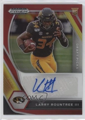 2021 Panini Prizm Draft Picks Red /199 Larry Rountree III Rookie Auto RC - Image 1 of 2