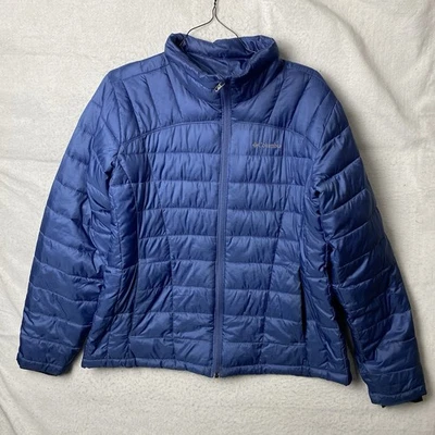 Chaqueta acolchada aislante de bobina térmica azul Columbia para mujer cremallera completa cálida talla XL Foto 1 de 4