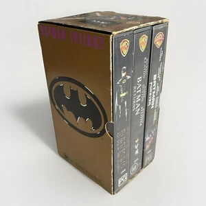 Batman Trilogy VHS - Batman, Batman Returns, Batman Forever VHS PAL - Picture 1 of 5