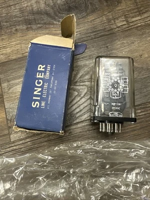 Line Electric RLP-14A 115VAC Relay Singer Box 20 Pin Nib Nos New Old Stock - Image 1 of 4