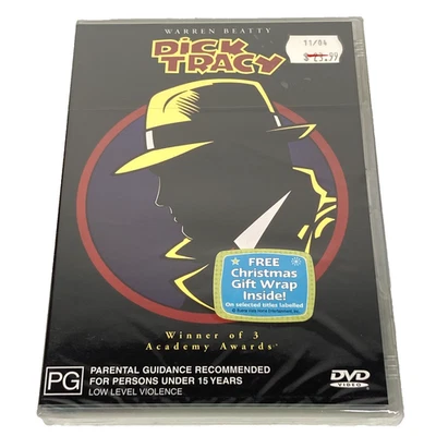 Dick Tracy DVD (1990) Region 4 + Bonus Christmas Wrap Brand New & Sealed - image 1 of 4