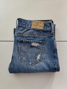 Hollister Distressed Blue Jeans Women's Sz 0 Regular - Picture 1 of 6