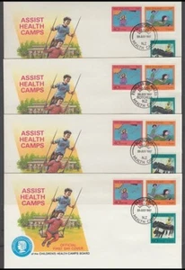 NEW ZEALAND 1987 HEALTH CAMP FDC’s (x7) (ID:18/D35358) - Bild 1 von 2