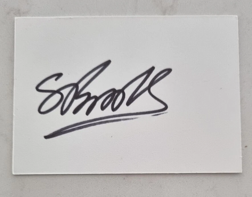 SHARMARH BROOKS CRICKET SIGNED IN PERSON INDEX CARD WEST INDIES - image 1 of 1