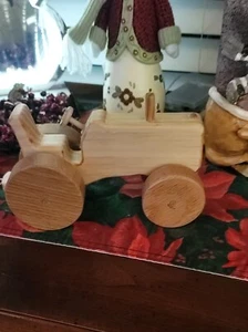 Wood Handmade Tractor Great for Christmas or Birthday Tractor1 - Picture 1 of 4