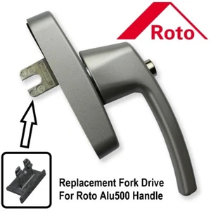 Roto Alu500 Aluminium Tilt Turn Window Handle Replacement Fork (Fork Only) - Picture 1 of 6