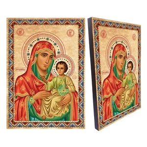 Virgin Mary of jerusalem religious russian orthodox icon, Theotokos of jerusalem - Picture 1 of 6