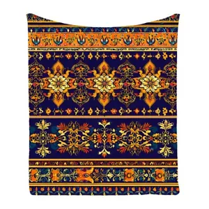 Ethnic Flower Geometric Warm Bedspread Sofa Throw Blanket Holiday Birthday Gift - Picture 1 of 18