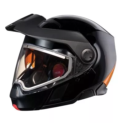 Ski-Doo OEM Advex Sport Radiant Snowmobile Helmet Black/Orange Medium 9291260612 - Image 1 of 4