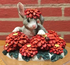 Charming Tails "Binkey In a Bed of Flowers" - 87/426 - Artist Signed - Orig Box