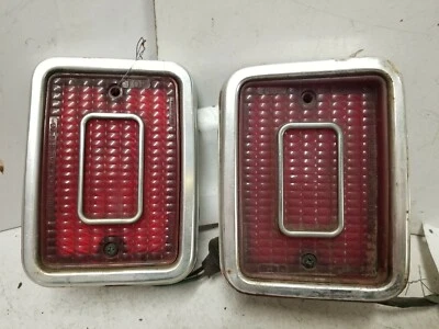 1970 Chevrolet Kingswood Wagon Left And Right Tail Lights OEM - Image 1 of 4