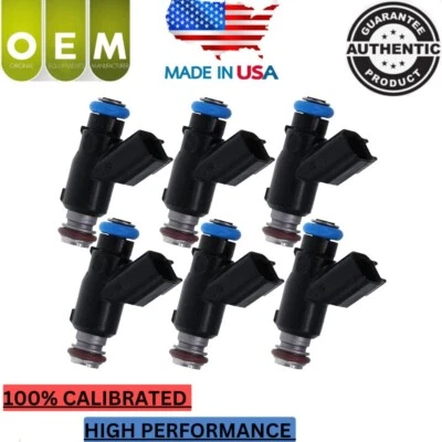 6x inyectores de combustible OEM para Hyundai Azera Sonata 2006-10 3,3 L 3,8 L V6 35310-3C000 Foto 1 de 4