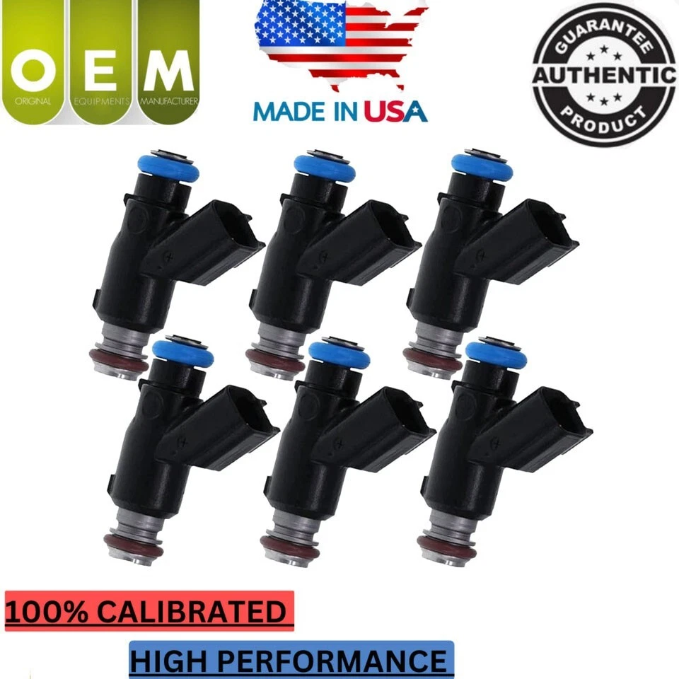 6x Inyectores de combustible Delphi OEM para Hyundai Genesis 2009-2011 #35310-3C000 Foto 1 de 4