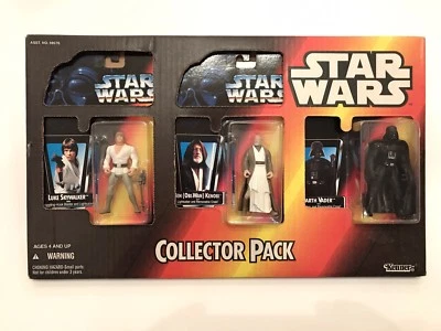 1996 Kenner - Star Wars Collectors Pack - Luke Skywalker, Obi-Wan, & Darth Vader - Image 1 of 4