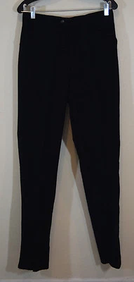 Pantalones de vestir THIERRY MUGLER Paris de algodón negro para mujer sin terminar $938 EE. UU. 8 Foto 1 de 4