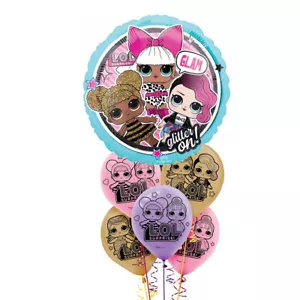 LOL Surprise Dolls Glam Party Supplies Balloon Pack Birthday Girl Decorations - Picture 1 of 3