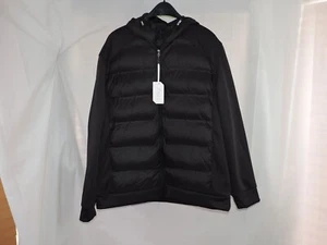 Stylus Men's Fleece Puffer Jacket Black Size XL - Picture 1 of 7