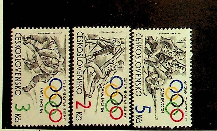Checoslovaquia Sc 2495-97 NH EDICIÓN DE 1984 - OLIMPIADAS Foto 1 de 1