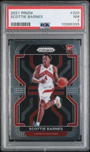 Panini Prizm 2021 novato Scottie Barnes #320 PSA 7 como nuevo Raptors RC - Imagen 1 de 2