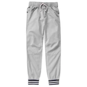 NWT Gymboree Team Rex Twill Joggers Pull-On Pants Bottom Pant Grey NEW Boys 12 - Bild 1 von 1