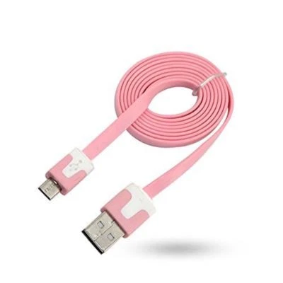 6FT flat noodle MICRO USB data Charger charge Cable for SAMSUNG GALAXY S4 S6 S7+ - Image 1 of 4