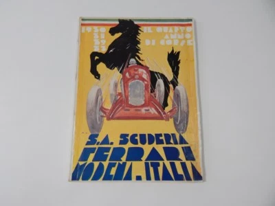 Original Raro Ferrari 1933 Anuário Annuario 166 212 375 410 400 250  - Imagem 1 de 4