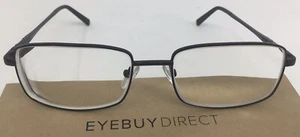 Eyebuydirect Braydon 53-17-142 C2 Black Metal Eyeglasses FRAMES ONLY A48 - Picture 1 of 7