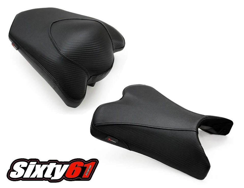 Cubierta de asiento Yamaha FZ6R 2009-2013 2014 2015 2016 2017 negra fibra de carbono Luimoto Foto 1 de 1