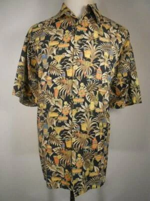 Tropical Men's XLT Half Moon Bay Multi-Color Floral Short Sleeve Button Shirt GU - Image 1 of 4
