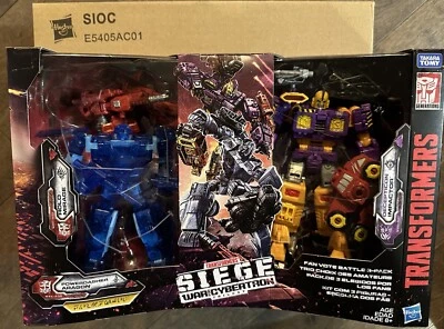 Transformer Siege Fan Vote Battle 3-Pack Holo/Clear Mirage+Impactor+ WFC-S55 New - Image 1 of 3