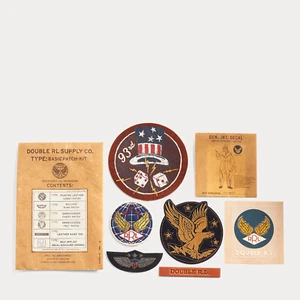 RRL Ralph Lauren 6 Piece Basic Patch-Kit Leather - Picture 1 of 1