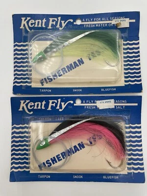 Vintage Fishing Fly Lures Kent Fly Fresh And Saltwater New - Image 1 of 4