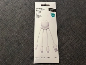 🔥NEU Octopus 4 in 1 Ladelösung Lightining, Micro-USB, USB-C, USB-A - Bild 1 von 3