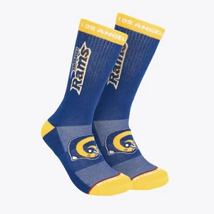 Mitchell & Ness Classic St. Louis Rams Kick Off  Blue/Yellow Crew Socks - Picture 1 of 2