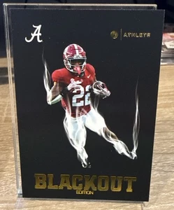 2024 ONIT Atleta Alabama Marea Carmesí #BL-2 Justice Haynes Blackout Lámina Dorada - Imagen 1 de 2