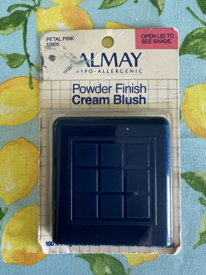 Creme em pó Almay blush pétala rosa. Selado Novo Vintage Anos 90 12605 - Imagem 1 de 3