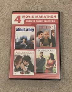 About A Boy + Prime + The Wedding Date + Intolerable Cruelty DVD *Brand New* - Bild 1 von 3