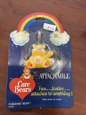 Vintage Care Bear Funshine Bear Attachable  #53126 - Image 1 of 2