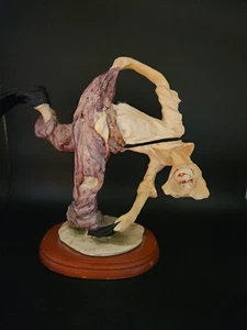 Clown Sculpture Figurine Happy Circus Alabastrite - Picture 1 of 12