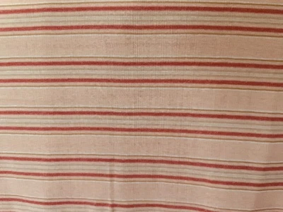 Vintage Woven Knit Fabric: 60" x 26" Orange Stripes - image 1 of 4