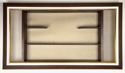 Large Vtg MCM Illinois Moulding Co. Shadow Box Shelves - No Mirror 46.25" X 26" - Image 1 of 4