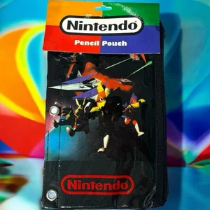 Vintage Nintendo N64 Star Fox Pencil Pouch Stuart Hall Collectible 1999 New - Picture 1 of 8