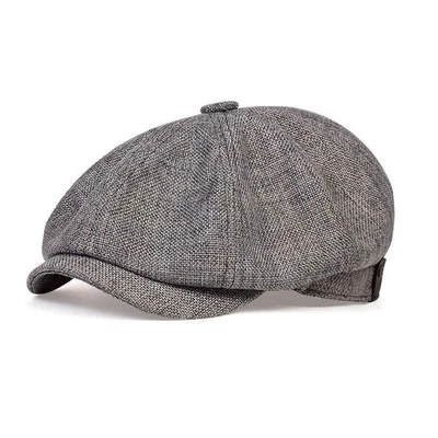 Sombrero de Newsboy Peaky Blinders Gorra Gatsby Boina Tweed Panadero Espiga Sombrero de Golf Foto 1 de 4