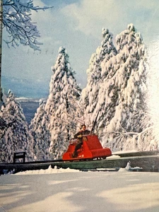 Skimobile Auto auf Obereinheit Mt. Cranmore North Conway NH verschickt 1963 Nat. Farbe - Bild 1 von 3