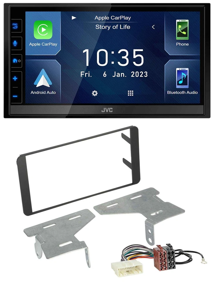 JVC DAB Bluetooth MP3 USB 2DIN Autoradio für Subaru BRZ (ab 2012) - Bild 1 von 4