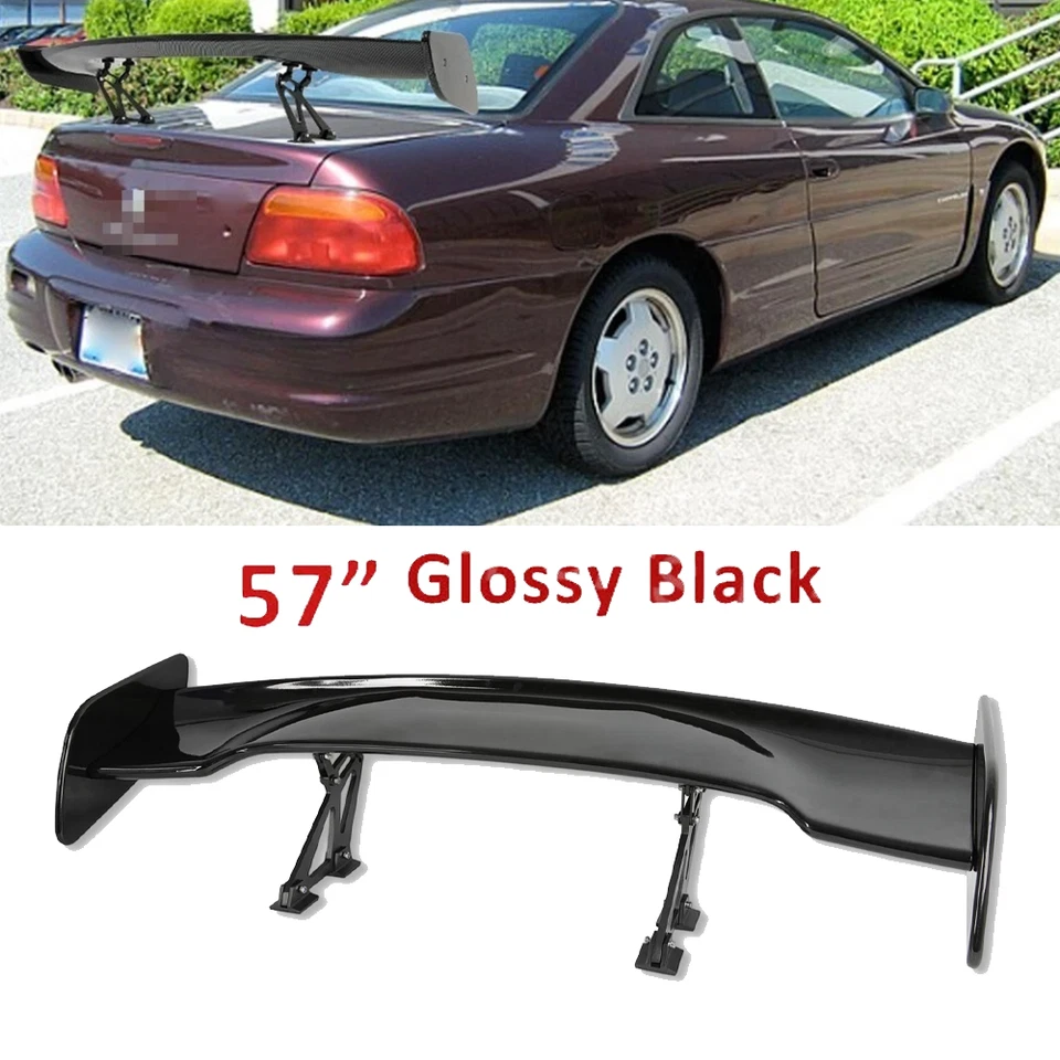 For Chrysler Sebring Glossy Black 57" Rear Spoiler Wing Truck GT-Style V - Изображение 1 из 4