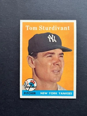 1958 TOPPS  #127  TOM STURDIVANT  NRMT+ - Image 1 of 2