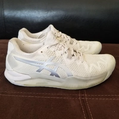 Asics Women's GEL Resolution 8 Athletic Sneakers White (1042A072) Size 7.5 - Image 1 of 4